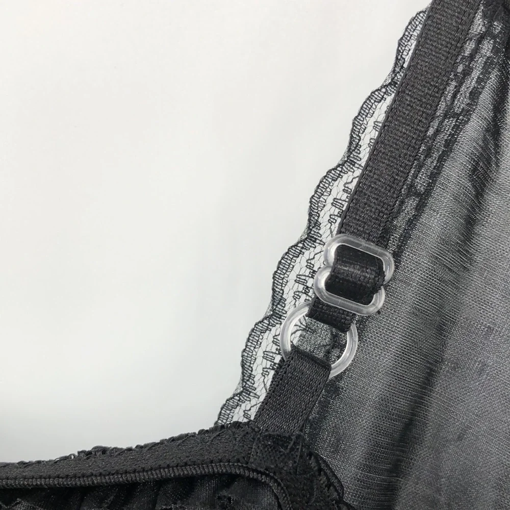 3/$25 Black Babydoll Lingerie with Thong Size XXS/XS/S